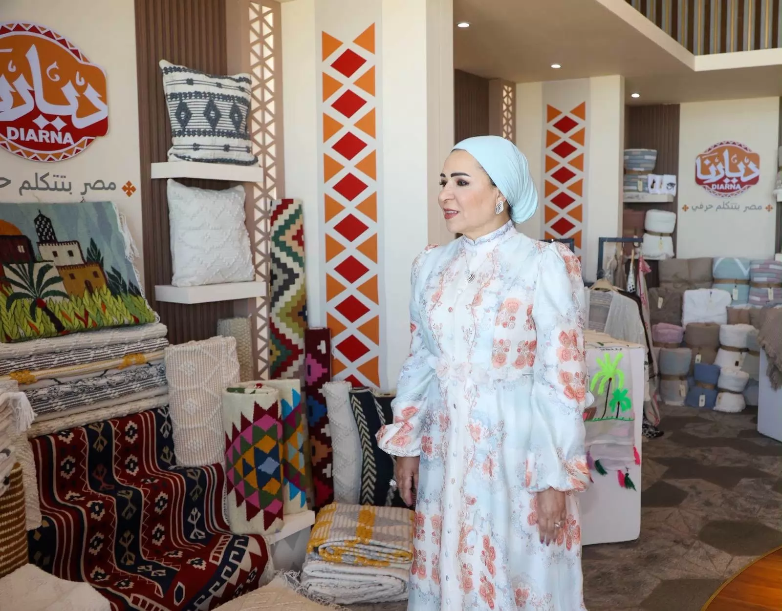 السيدة انتصار السيسي: سعدت بلقاء السيدة الأولى لجمهورية الجبل الأسود وتجولنا معًا في